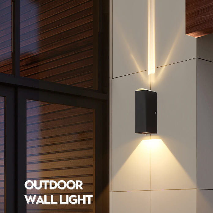 Modern Outdoor Wall Light | Waterproof LED Rectangle Lamp