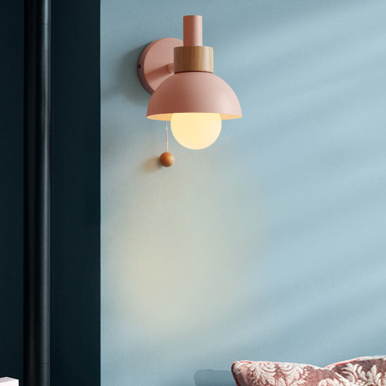 Nordic Macaron Wall Light | Elegant Single-Globe Lamp
