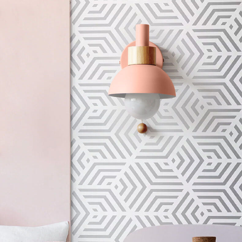 Nordic Macaron Wall Light | Elegant Single-Globe Lamp