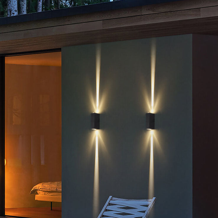 Modern Outdoor Wall Light | Waterproof LED Rectangle Lamp