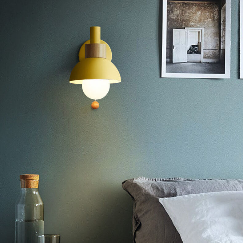 Nordic Macaron Wall Light | Elegant Single-Globe Lamp