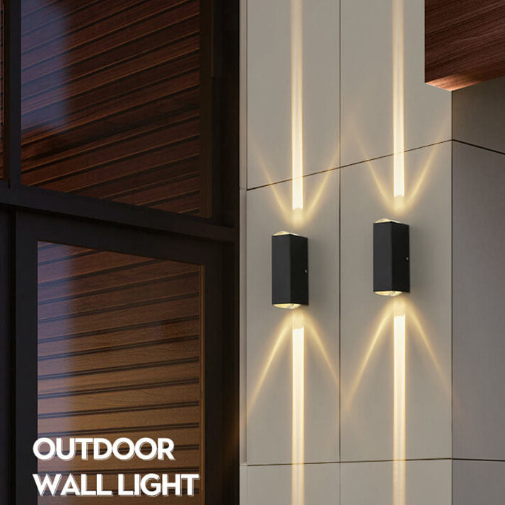 Modern Outdoor Wall Light | Waterproof LED Rectangle Lamp