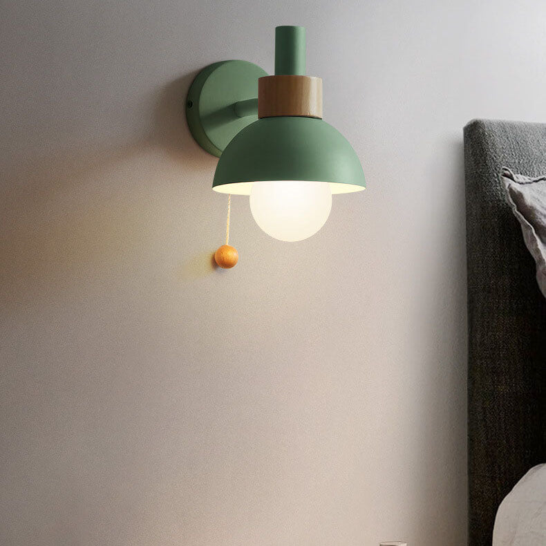Nordic Macaron Wall Light | Elegant Single-Globe Lamp