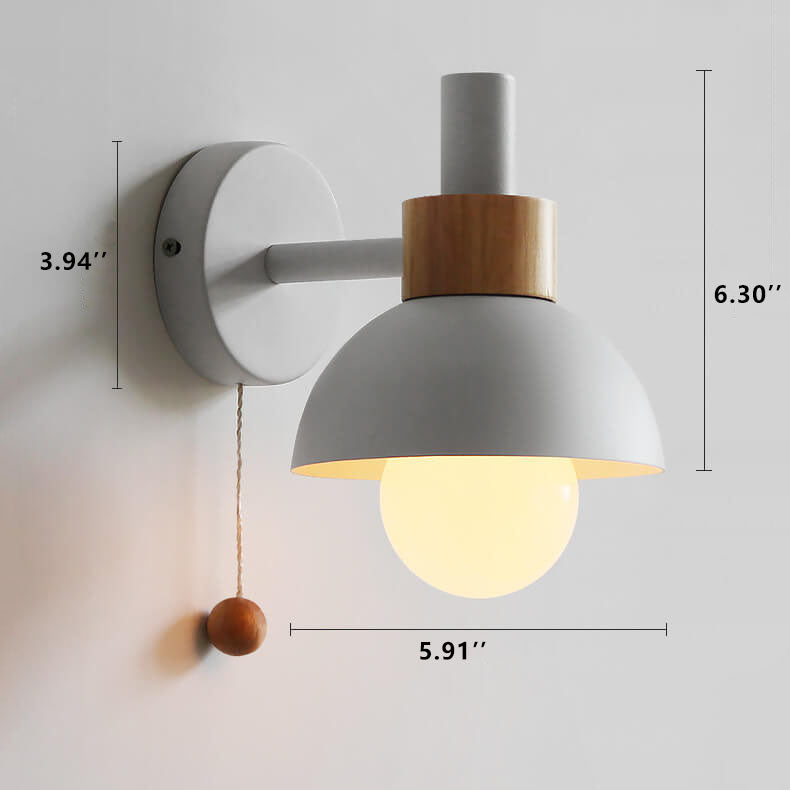 Nordic Macaron Wall Light | Elegant Single-Globe Lamp