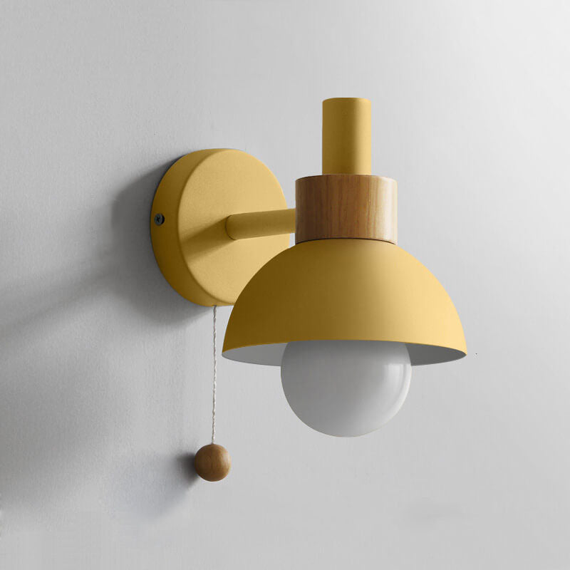 Nordic Macaron Wall Light | Elegant Single-Globe Lamp