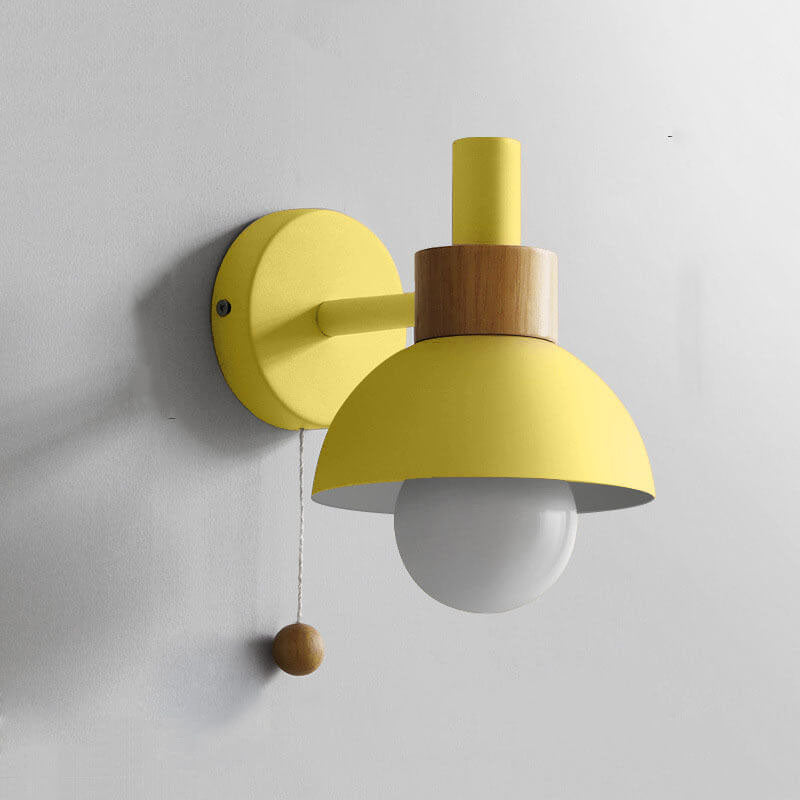 Nordic Macaron Wall Light | Elegant Single-Globe Lamp