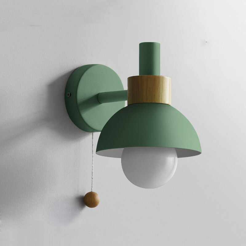 Nordic Macaron Wall Light | Elegant Single-Globe Lamp