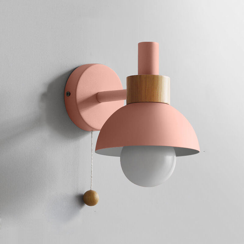 Nordic Macaron Wall Light | Elegant Single-Globe Lamp
