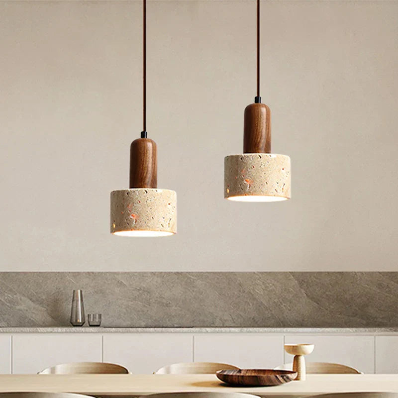 Yellow Marble Pendant Light | Elegant Lighting for Dining, Kitchen Island & Tea Room